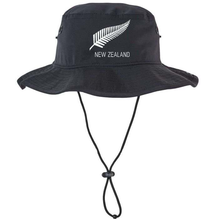 Black New Zealand Fern Black Proud Kiwi Nz Rugby Legacy Cool Fit Booney Bucket Hat