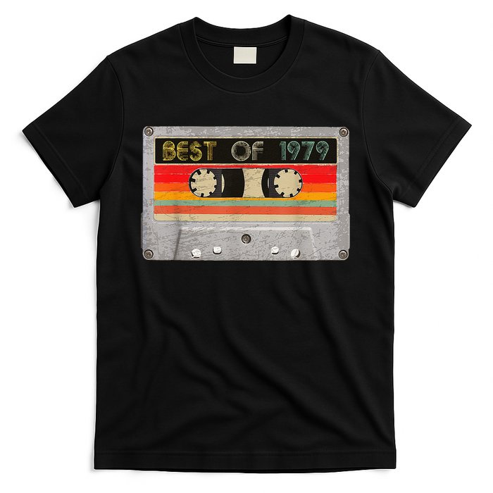 Best Of 1979 44th Birthday Gift Cassette Tape Vintage T-Shirt