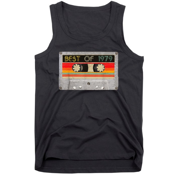 Best Of 1979 44th Birthday Gift Cassette Tape Vintage Tank Top