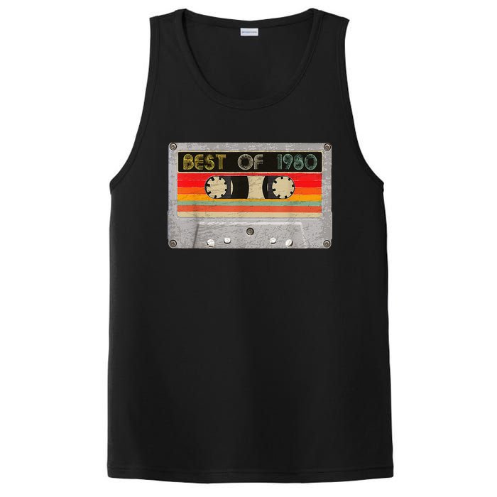 Best Of 1980 43rd Birthday Gift Cassette Tape Vintage PosiCharge Competitor Tank