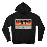 Best Of 1980 43rd Birthday Gift Cassette Tape Vintage Tall Hoodie