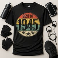 Best Of 1945 80th Birthday 80 Year Old Cooling Performance Crew T-Shirt