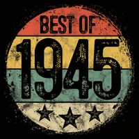 Best Of 1945 80th Birthday 80 Year Old Cooling Performance Crew T-Shirt