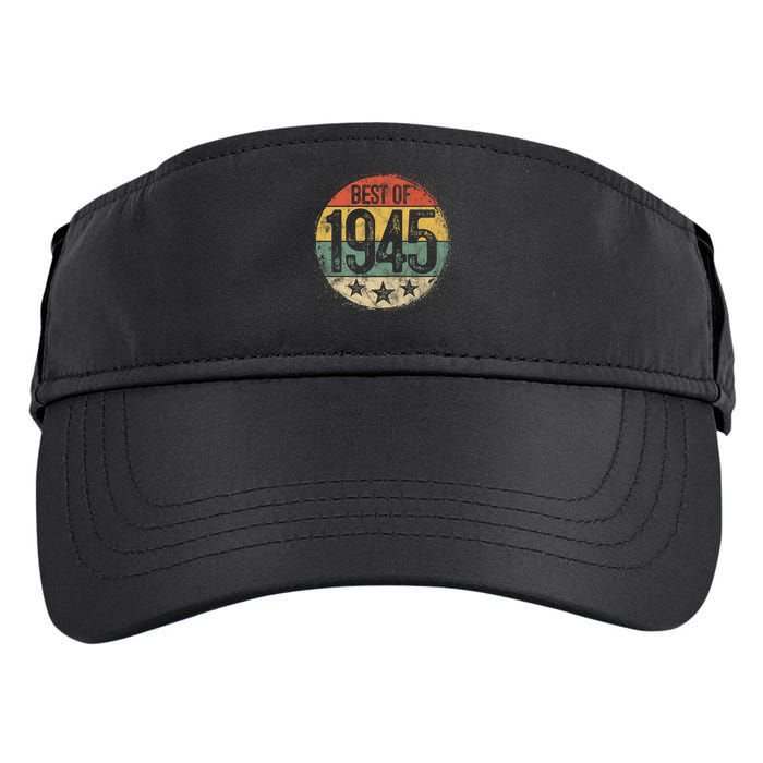 Best Of 1945 80th Birthday 80 Year Old Adult Drive Performance Visor