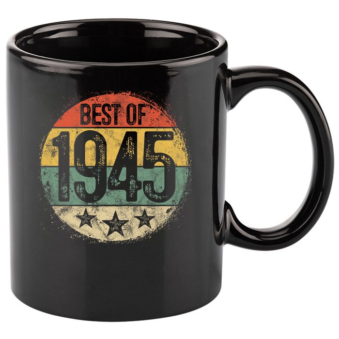 Best Of 1945 80th Birthday 80 Year Old 11oz C Handle Ceramic Mug