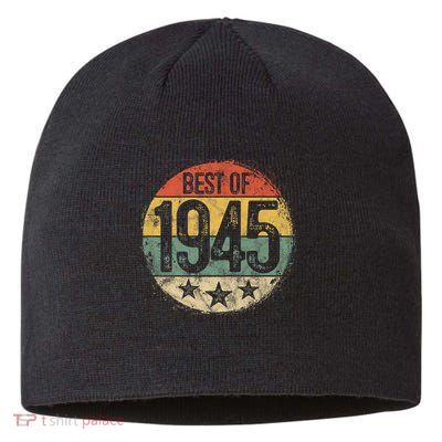 Best Of 1945 80th Birthday 80 Year Old Sustainable Beanie