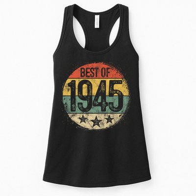 Best Of 1945 80th Birthday 80 Year Old Womens Tank Top