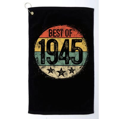 Best Of 1945 80th Birthday 80 Year Old Golf Towel