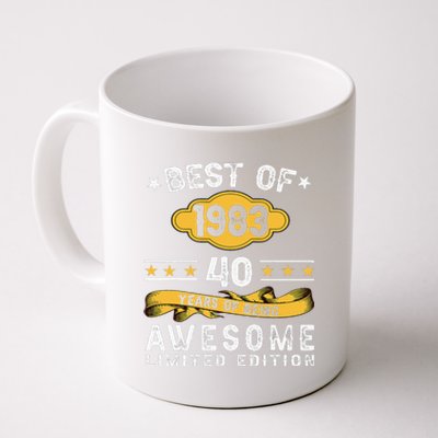 Best Of 1983 40 Years Old Gifts 40th Birthday Gift For Coffee Mug