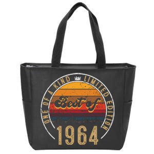 Best Of 1964 Birthday Gift 58 Years Old Zip Tote Bag