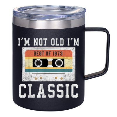 Best of 1973 50 Year Old Gifts M.e.n.s BDay 50th Birthday 1973 12oz Stainless Steel Coffee Mug