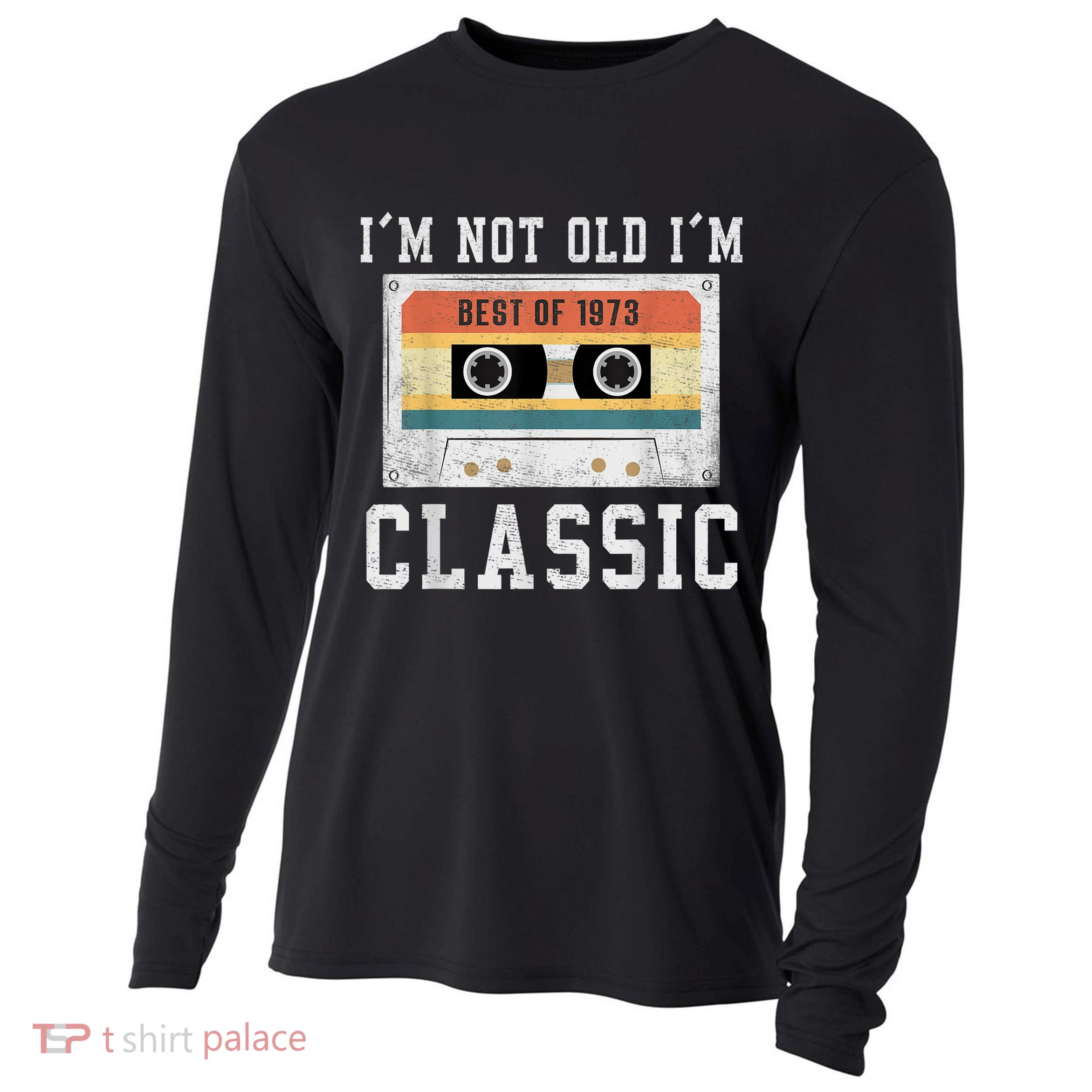 Best of 1973 50 Year Old Gifts M.e.n.s BDay 50th Birthday 1973 Cooling Performance Long Sleeve Crew