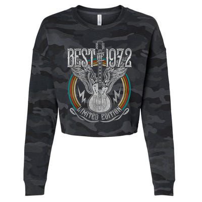 Best Of 1972 Limited Edition 50th Birthday 50 Years Old Cropped Pullover Crew