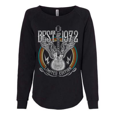 Best Of 1972 Limited Edition 50th Birthday 50 Years Old Womens California Wash Sweatshirt