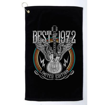 Best Of 1972 Limited Edition 50th Birthday 50 Years Old Platinum Collection Golf Towel