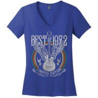 Best Of 1972 Limited Edition 50th Birthday 50 Years Old Women's V-Neck T-Shirt