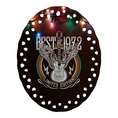 Best Of 1972 Limited Edition 50th Birthday 50 Years Old Ceramic Oval Ornament