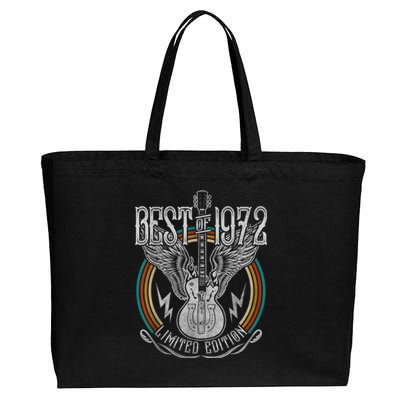 Best Of 1972 Limited Edition 50th Birthday 50 Years Old Cotton Canvas Jumbo Tote