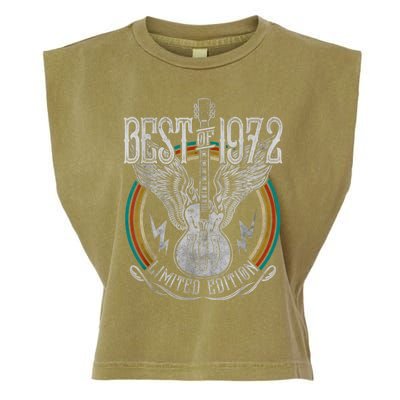 Best Of 1972 Limited Edition 50th Birthday 50 Years Old Garment-Dyed Women's Muscle Tee