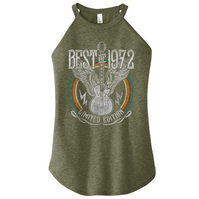 Best Of 1972 Limited Edition 50th Birthday 50 Years Old Women's Perfect Tri Rocker Tank