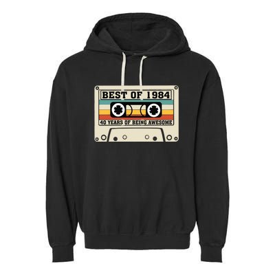 Best Of 1984 40th Present Garment-Dyed Fleece Hoodie