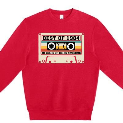 Best Of 1984 40th Present Premium Crewneck Sweatshirt