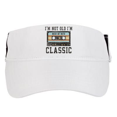 Best Of 1973 50th Birthday Gifts Men BDay 50 Birthday Adult Drive Performance Visor