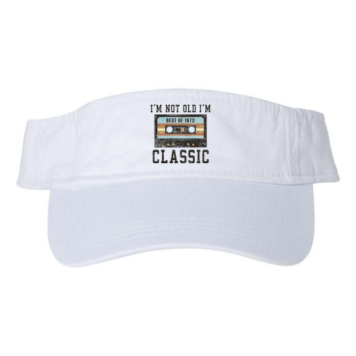 Best Of 1973 50th Birthday Gifts Men BDay 50 Birthday Valucap Bio-Washed Visor