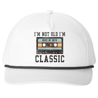 Best Of 1973 50th Birthday Gifts Men BDay 50 Birthday Snapback Five-Panel Rope Hat