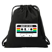 Best Of 1935 Retro 90th Birthday Mixtape Drawstring Bag