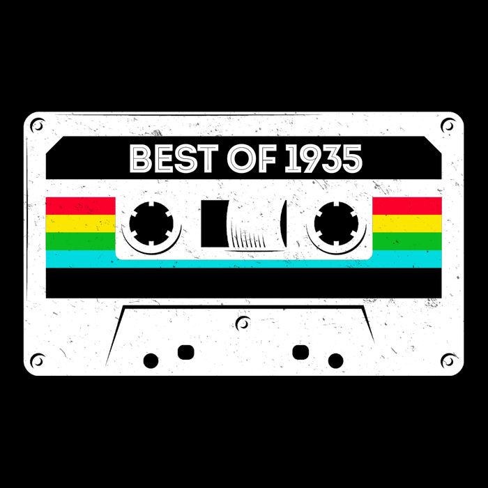 Best Of 1935 Retro 90th Birthday Mixtape Drawstring Bag