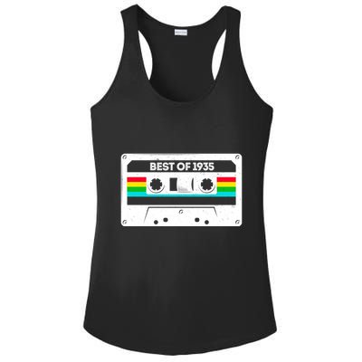Best Of 1935 Retro 90th Birthday Mixtape Ladies PosiCharge Competitor Racerback Tank