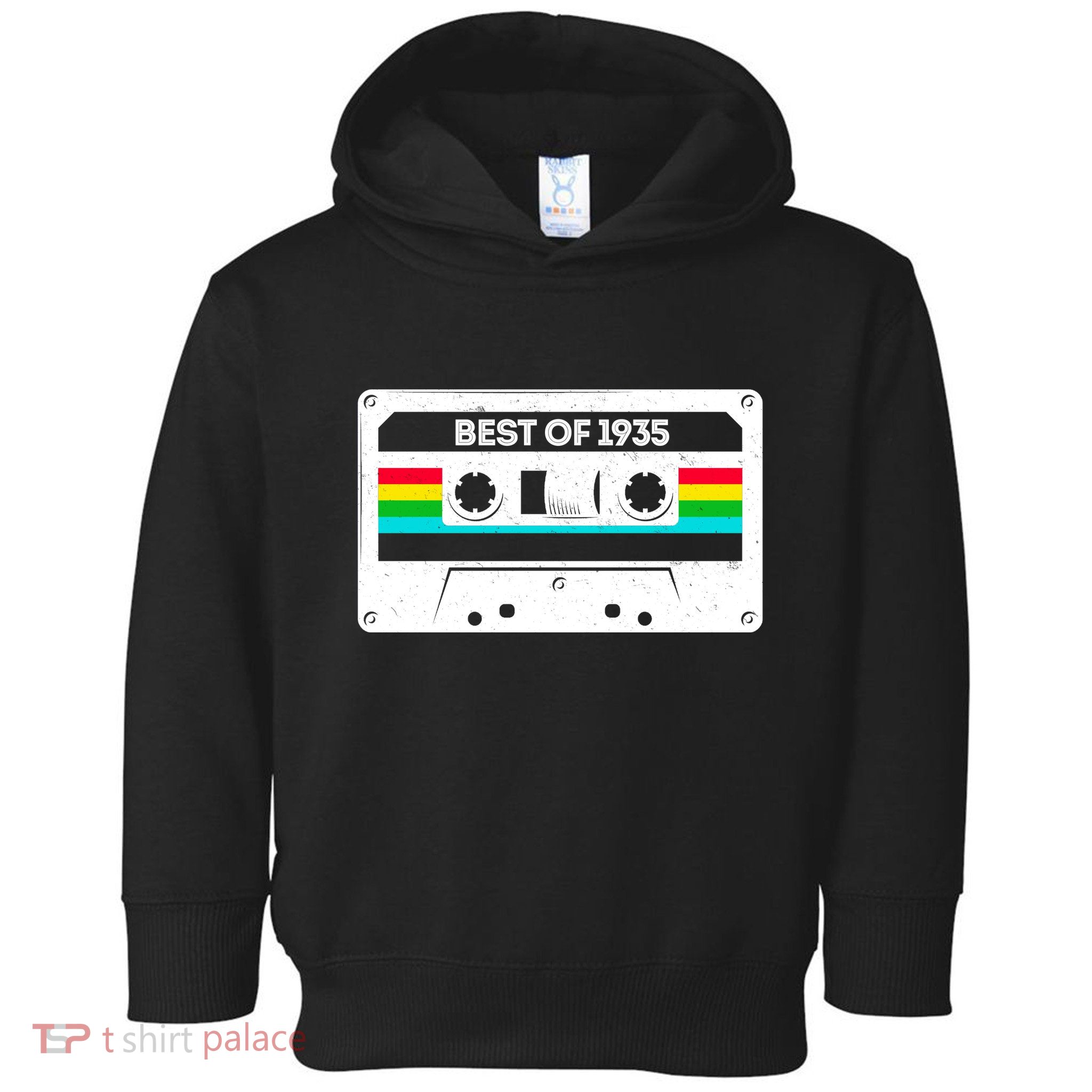 Best Of 1935 Retro 90th Birthday Mixtape Toddler Hoodie