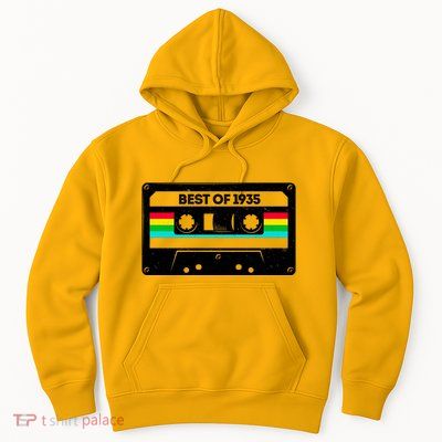 Best Of 1935 Retro 90th Birthday Mixtape Hoodie