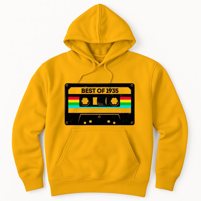 Best Of 1935 Retro 90th Birthday Mixtape Hoodie