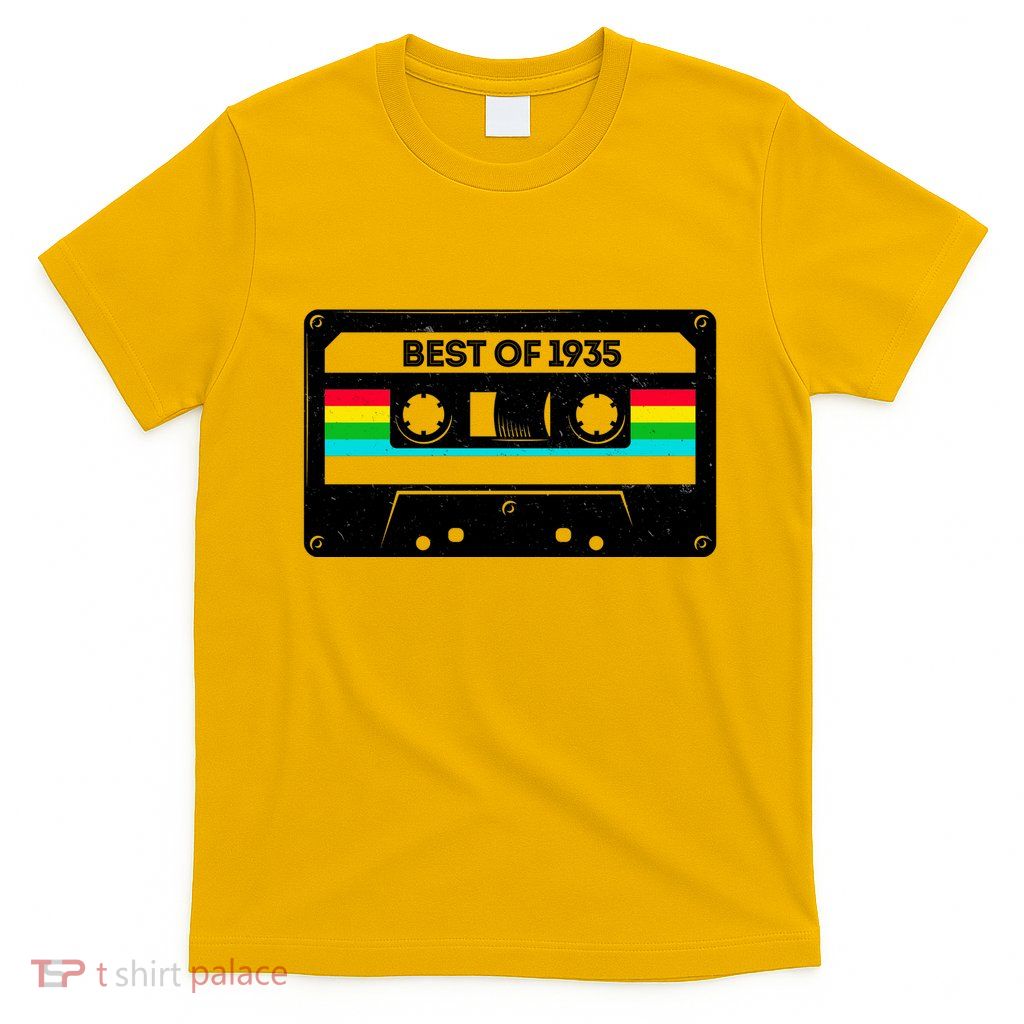 Best Of 1935 Retro 90th Birthday Mixtape T-Shirt