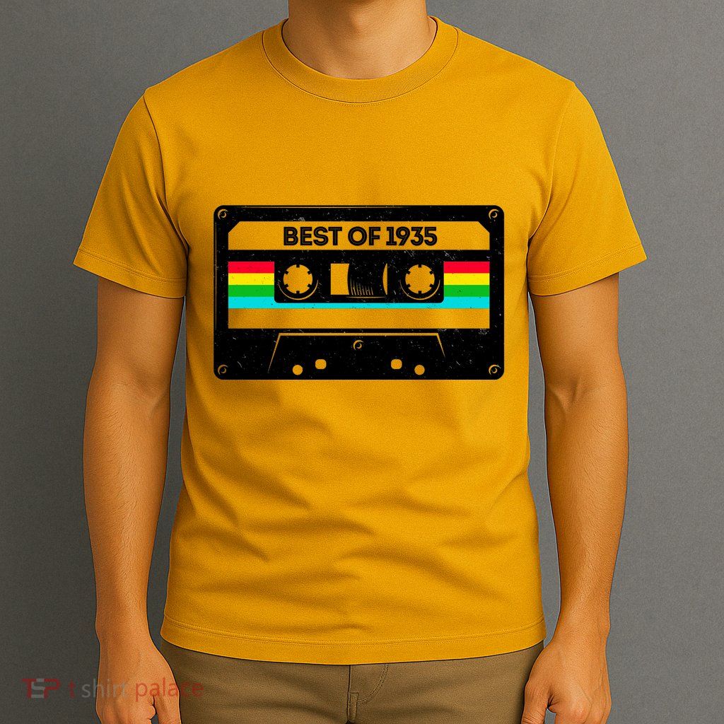 Best Of 1935 Retro 90th Birthday Mixtape T-Shirt