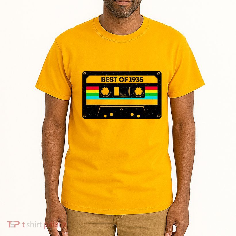 Best Of 1935 Retro 90th Birthday Mixtape Tall T-Shirt