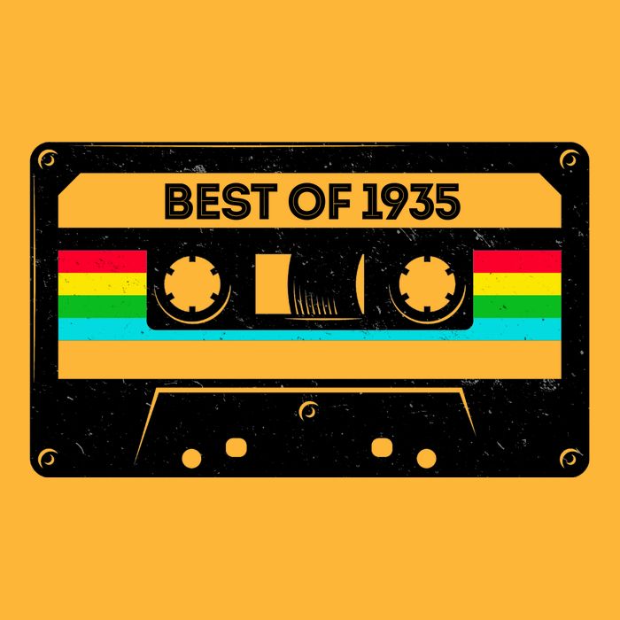 Best Of 1935 Retro 90th Birthday Mixtape Baby Bodysuit