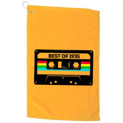 Best Of 1935 Retro 90th Birthday Mixtape Golf Towel