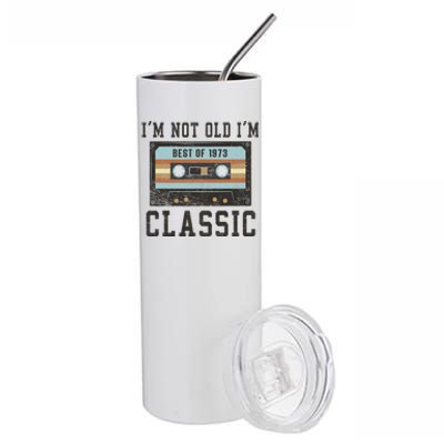 Best of 1973 50th Birthday Gifts BDay 50 Birthday Stainless Steel Tumbler