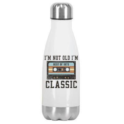 Best of 1973 50th Birthday Gifts BDay 50 Birthday Stainless Steel Insulated Water Bottle