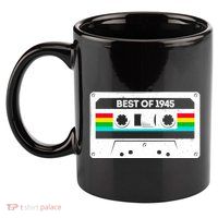 Best Of 1945 Retro 80th Birthday Mixtape 11oz C Handle Ceramic Mug