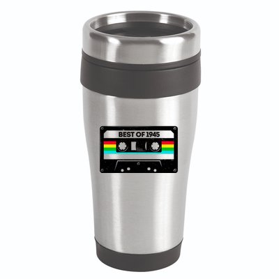 Best Of 1945 Retro 80th Birthday Mixtape 16oz Travel Tumbler