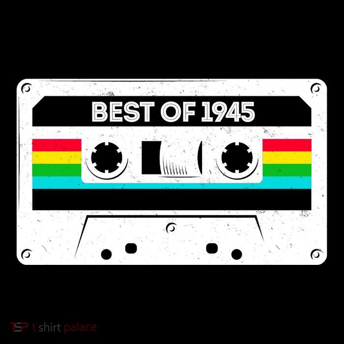 Best Of 1945 Retro 80th Birthday Mixtape Baby Bodysuit