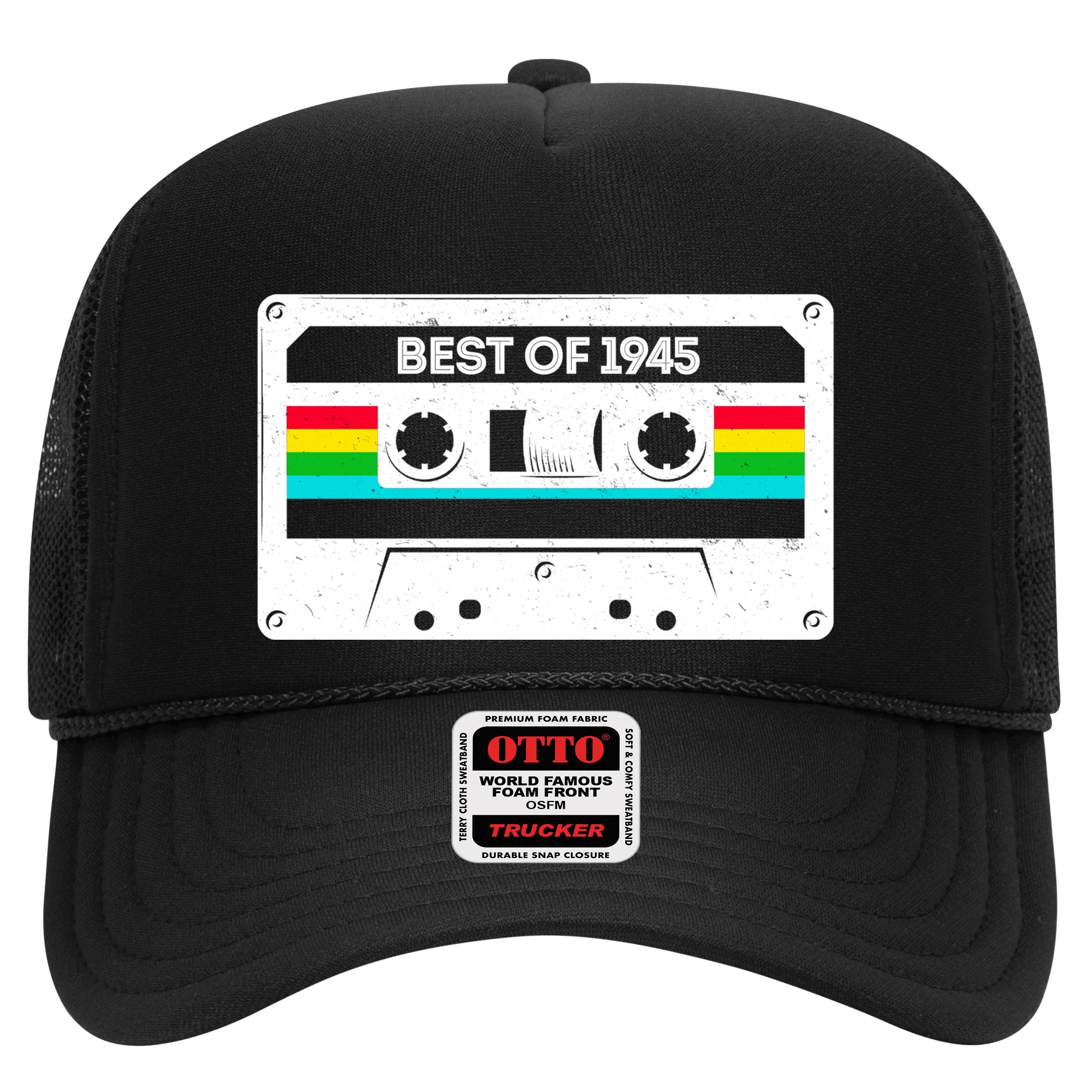 Best Of 1945 Retro 80th Birthday Mixtape Hat