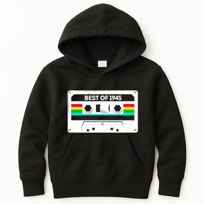 Best Of 1945 Retro 80th Birthday Mixtape Kids Hoodie