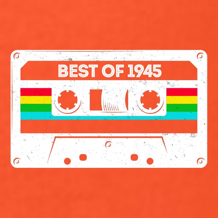 Best Of 1945 Retro 80th Birthday Mixtape Polo