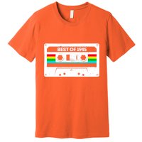 Best Of 1945 Retro 80th Birthday Mixtape Premium T-Shirt