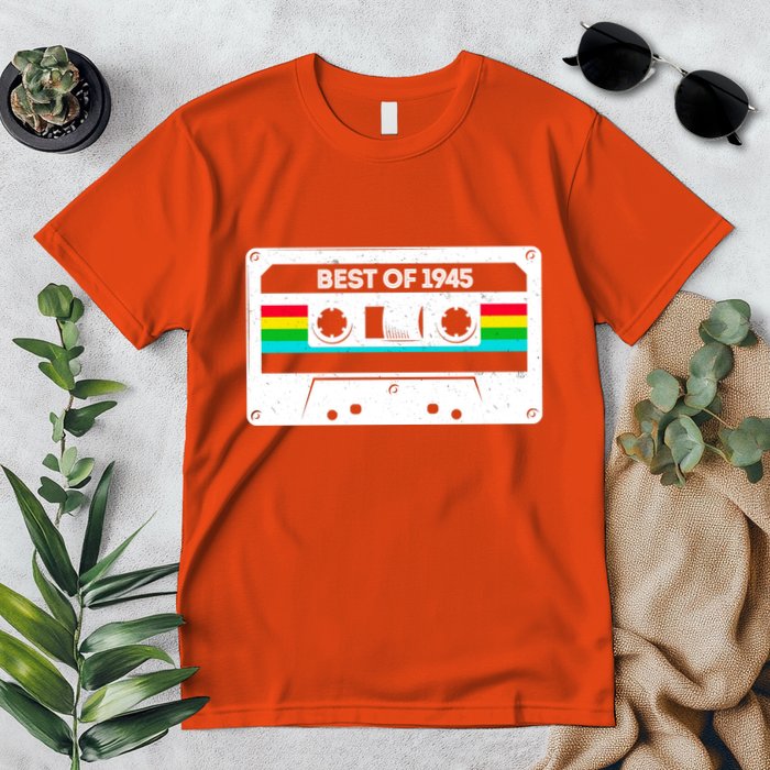 Best Of 1945 Retro 80th Birthday Mixtape Premium T-Shirt